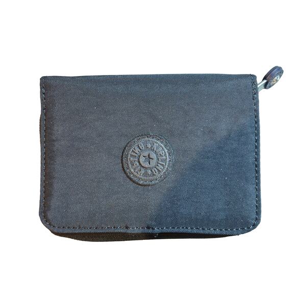 Kipling Black Zipper Button RFID Small Wallet - Picture 1 of 4